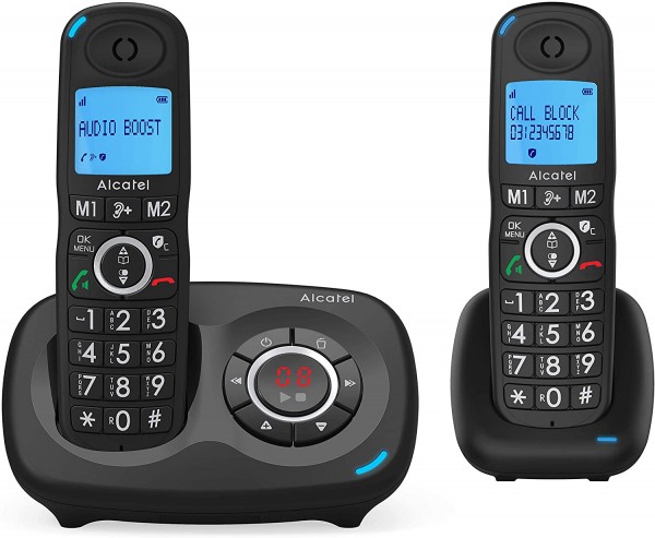 Komfort-Telefon Alcatel XL595B Duo Voice mit Call-Block-Funktion